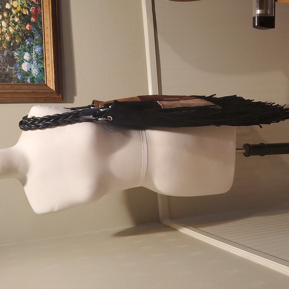 Dsquared2 Suede Fringe Tote Bag - Picture 3 of 12